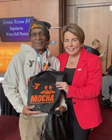 Lamont Scott and Governor Maura Healey